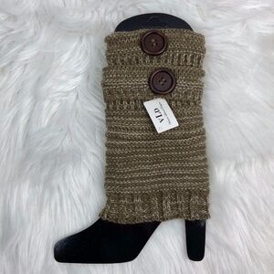 Victoria Leland Designs Boot Cuffs Brown Knitted Boot Cuffs VLD